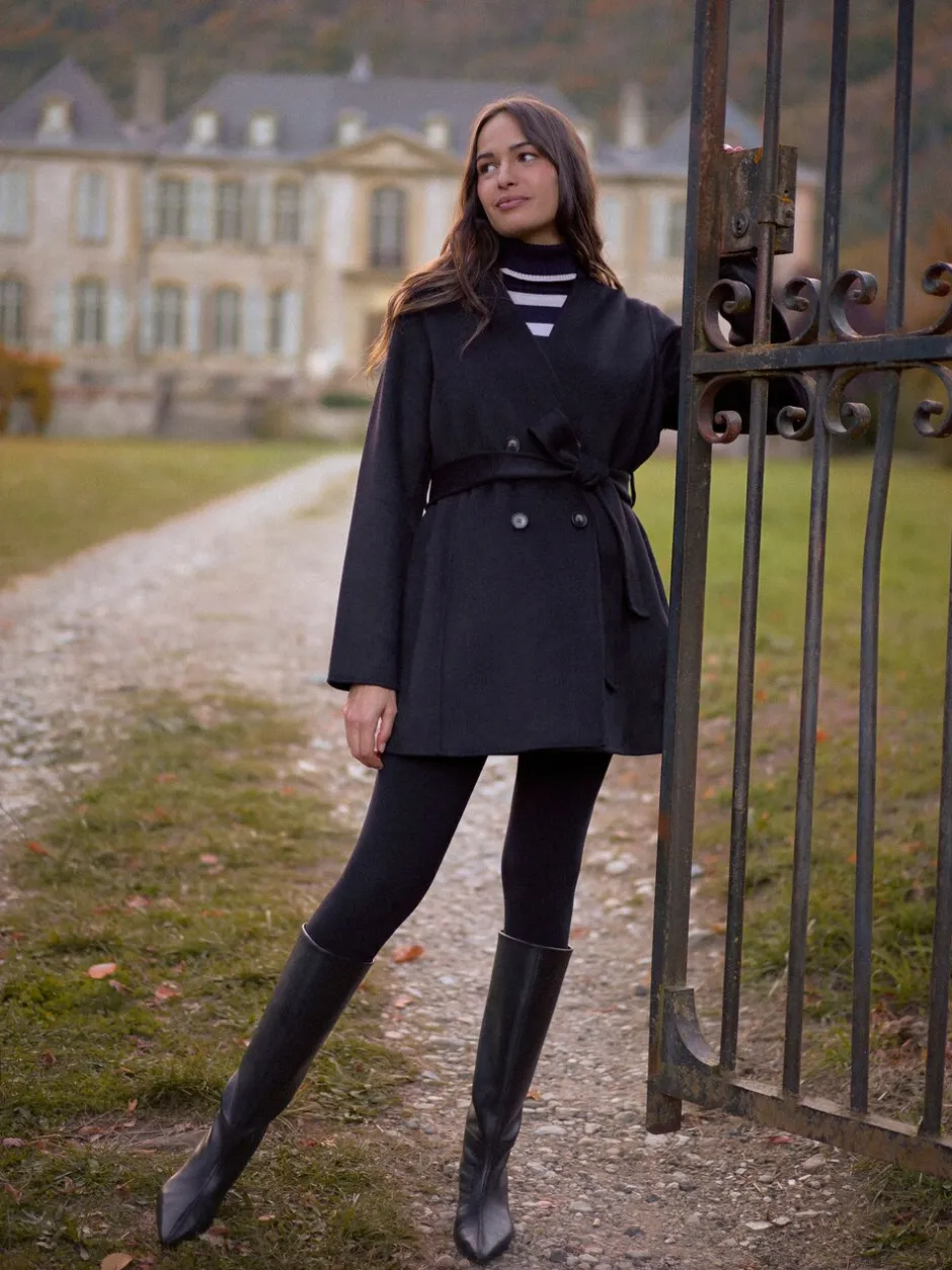 Jassen En Jacks|Moederschap|Seraphine Double Breasted Wool Maternity Coat