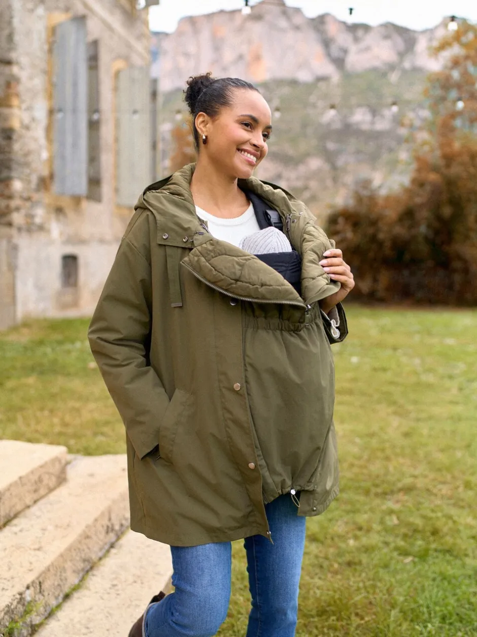 Jassen En Jacks|Moederschap|Seraphine Maternity & Babywearing Versatile Coat with Separate Inner Quilted