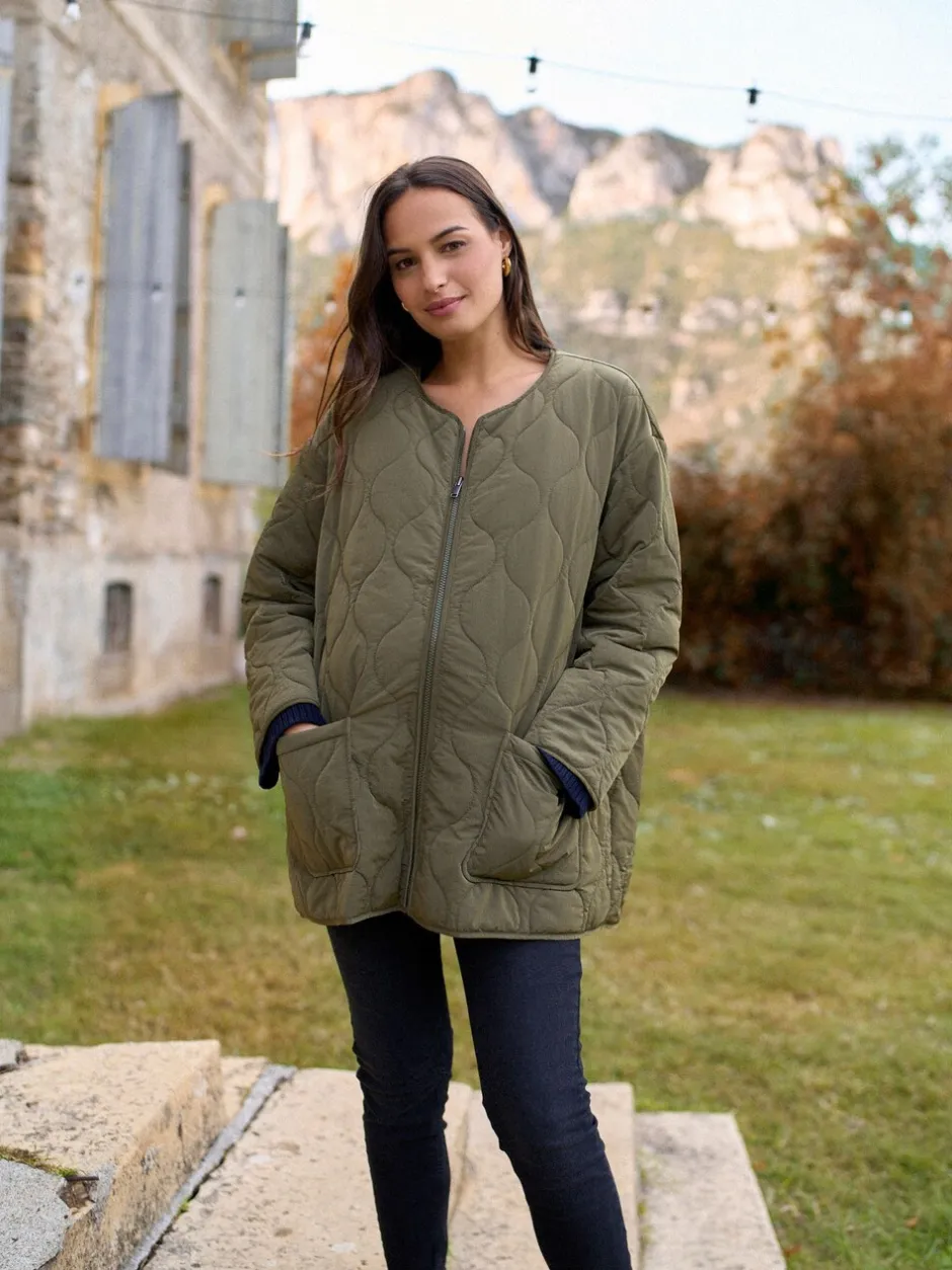 Jassen En Jacks|Moederschap|Seraphine Maternity & Babywearing Versatile Coat with Separate Inner Quilted