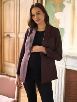 Jassen En Jacks|Moederschap*Seraphine Maternity Belted Blazer