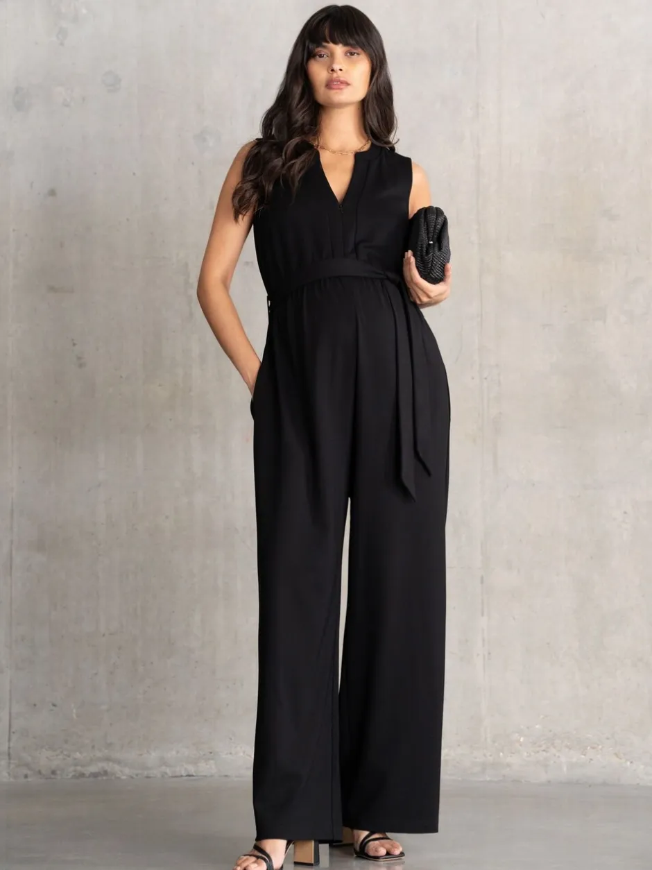 Jumpsuits En Playsuits|Moederschap|Seraphine Maternity Black Jumpsuit