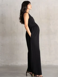 Jumpsuits En Playsuits|Moederschap|Seraphine Maternity Black Jumpsuit