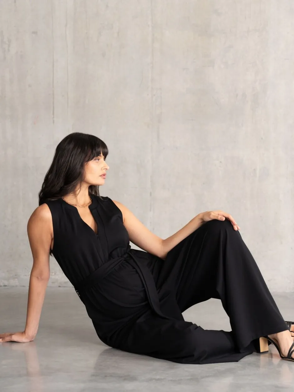 Jumpsuits En Playsuits|Moederschap|Seraphine Maternity Black Jumpsuit