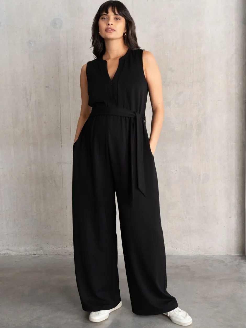 Jumpsuits En Playsuits|Moederschap|Seraphine Maternity Black Jumpsuit