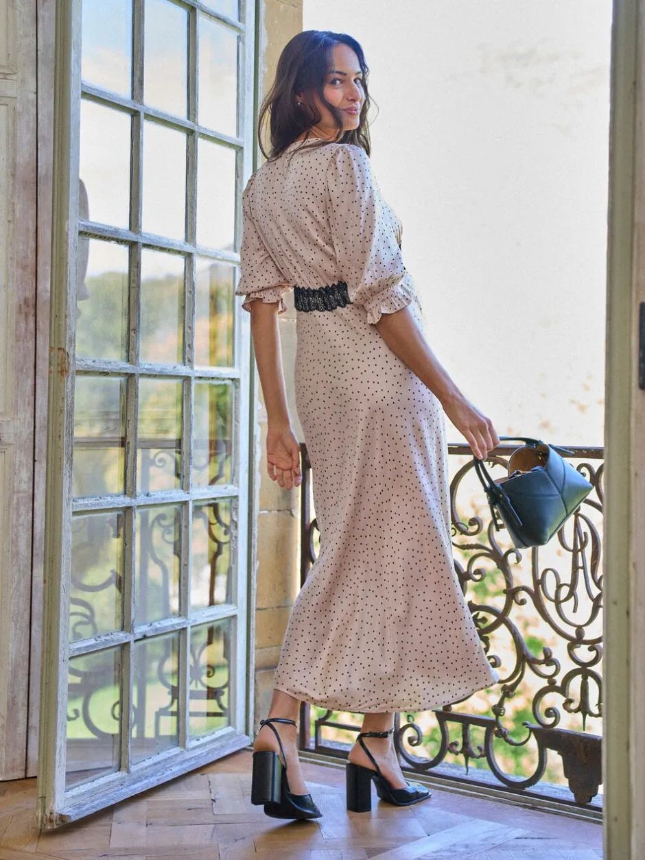 Gelegenheidskleding|Moederschap*Seraphine Maternity Tea Dress With Lace Trim