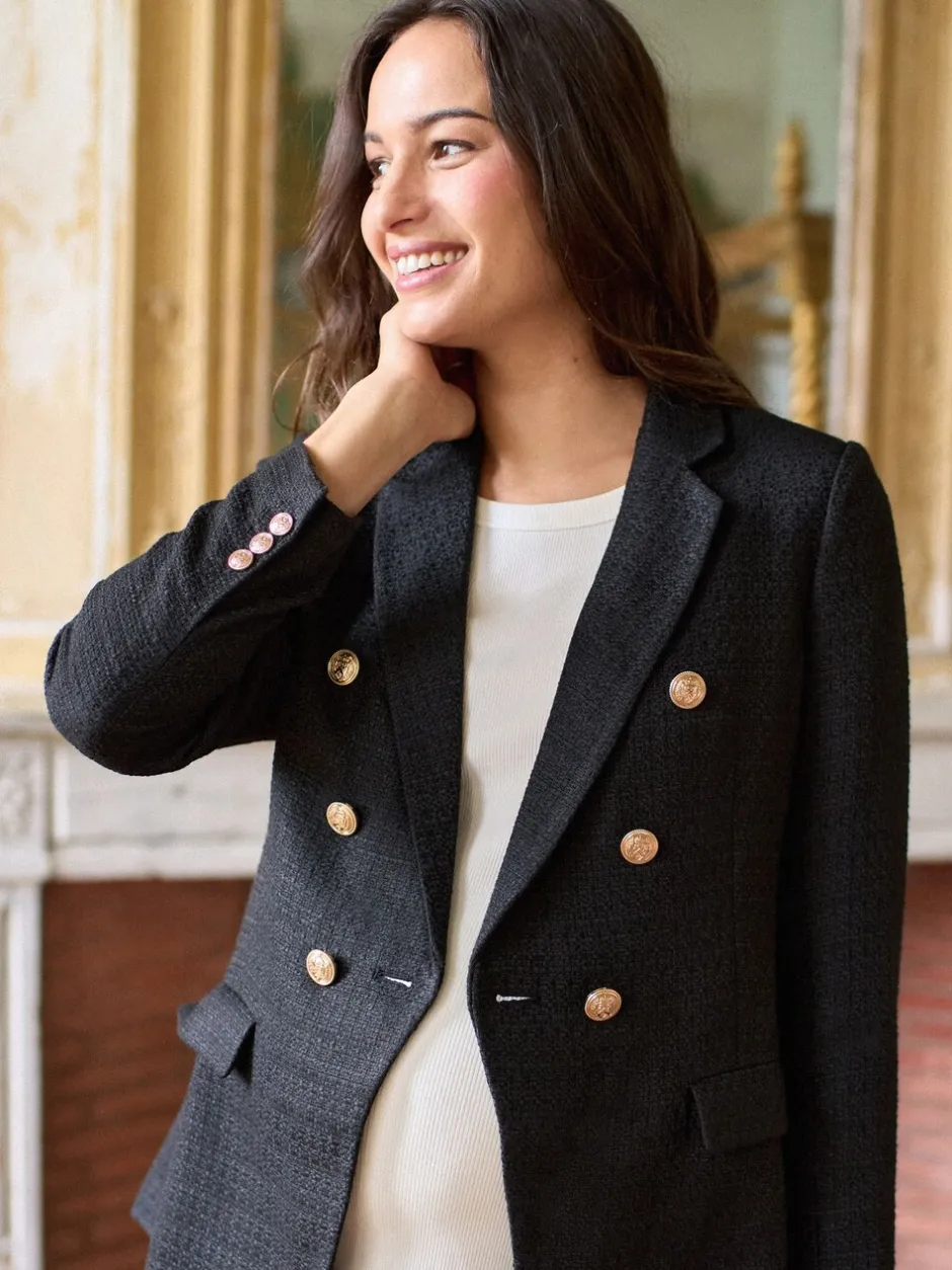 Jassen En Jacks|Moederschap|Seraphine Maternity Tweed Blazer