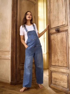 Jumpsuits En Playsuits|Moederschap|Seraphine Maternity Wide Leg Dungarees