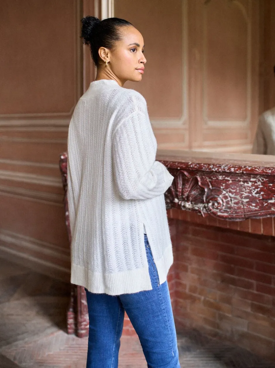 Moederschap|Seraphine Maternity Wool Blend Pointelle Jumper