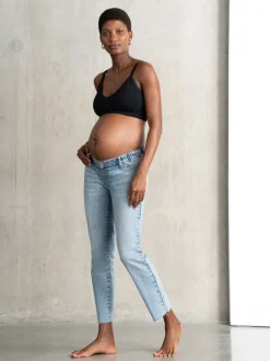Jeans|Moederschap|Seraphine Premium Slim-Fit Zwangerschapsjeans van Biologisch Katoen Onder de Buik