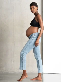 Jeans|Moederschap|Seraphine Premium Slim-Fit Zwangerschapsjeans van Biologisch Katoen Onder de Buik