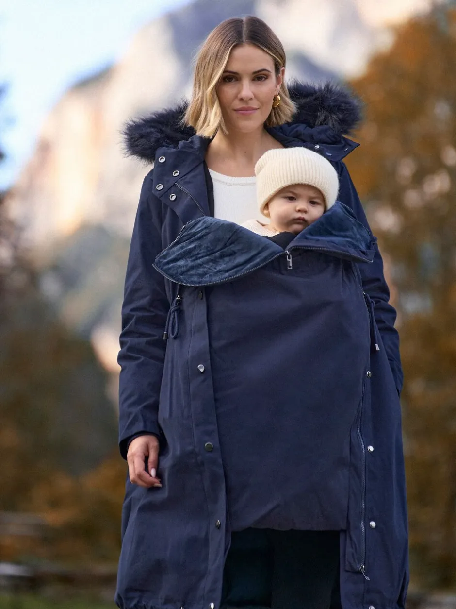 Jassen En Jacks|Moederschap|Seraphine Premium Sub-Zero donsgevulde 3-in-1 zwangerschaps- en draagparka