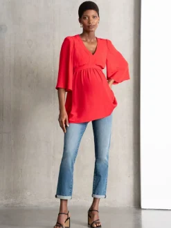Jeans|Moederschap|Seraphine premium zwangerschapsjeans van biologisch katoen met ruimvallende pasvorm