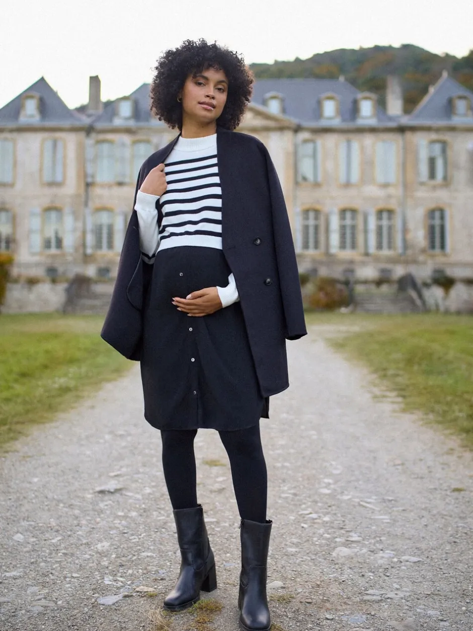Gebreide Kleding|Jurken*Seraphine zwangerschap & gebreide topjurk voor borstvoeding