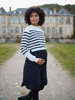 Gebreide Kleding|Jurken*Seraphine zwangerschap & gebreide topjurk voor borstvoeding