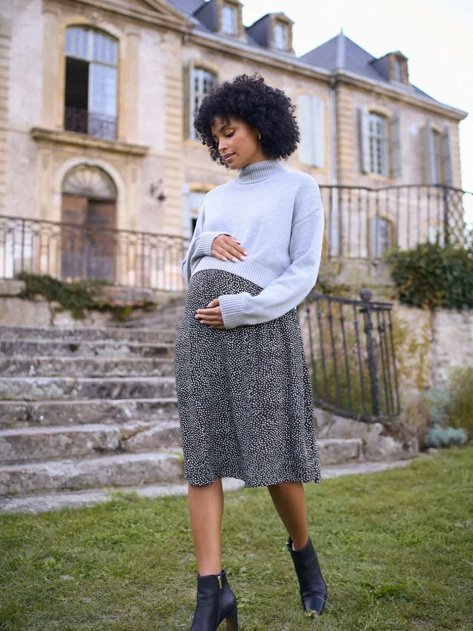 Gebreide Kleding|Jurken*Seraphine zwangerschap & gebreide topjurk voor borstvoeding