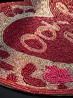 Tafellinnen En Placemats |Tafelgerei|Next Set of 2 Beaded Heart Placemats