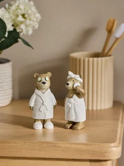 Decoraties|Next Set of 2 Bertie Bear Spa Ornaments