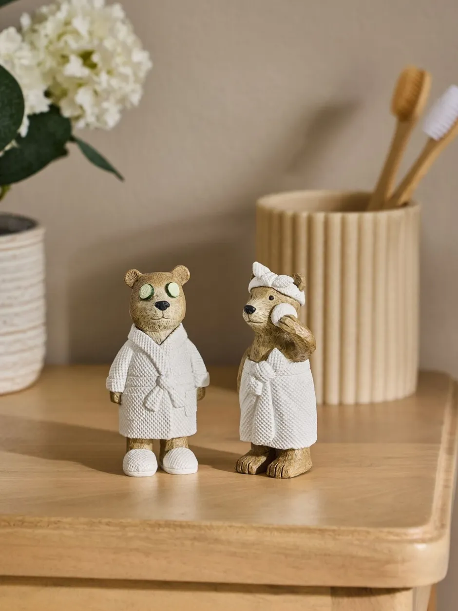 Decoraties|Next Set of 2 Bertie Bear Spa Ornaments