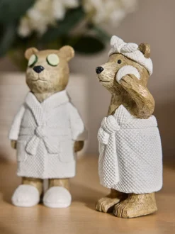 Decoraties|Next Set of 2 Bertie Bear Spa Ornaments