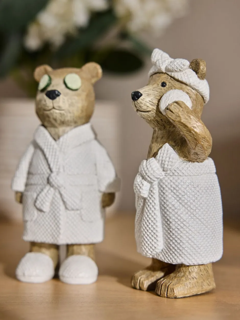 Decoraties|Next Set of 2 Bertie Bear Spa Ornaments