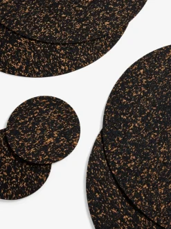 Tafellinnen En Placemats *Next Set of 4 Cork Placemats and Coasters naturel/zwart