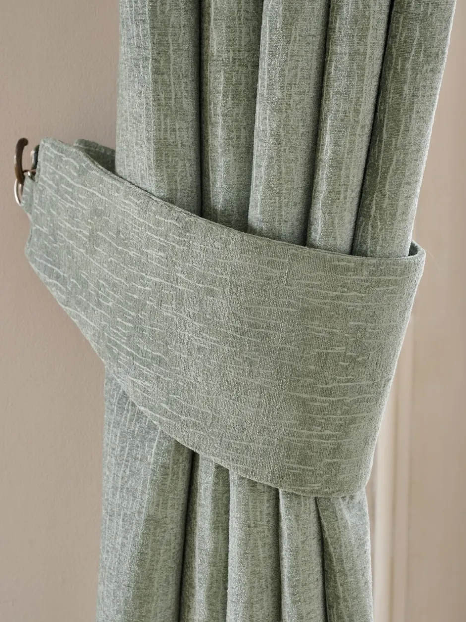 Gordijnroedes En -Accessoires*Next Set of 2 Heavyweight Chenille Curtain Tie Backs Saliegroen