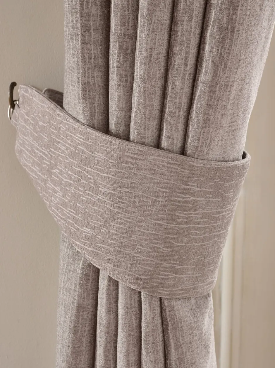 Gordijnroedes En -Accessoires*Next Set of 2 Heavyweight Chenille Curtain Tie Backs Natuurlijk