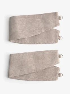 Gordijnroedes En -Accessoires*Next Set of 2 Heavyweight Chenille Curtain Tie Backs Natuurlijk