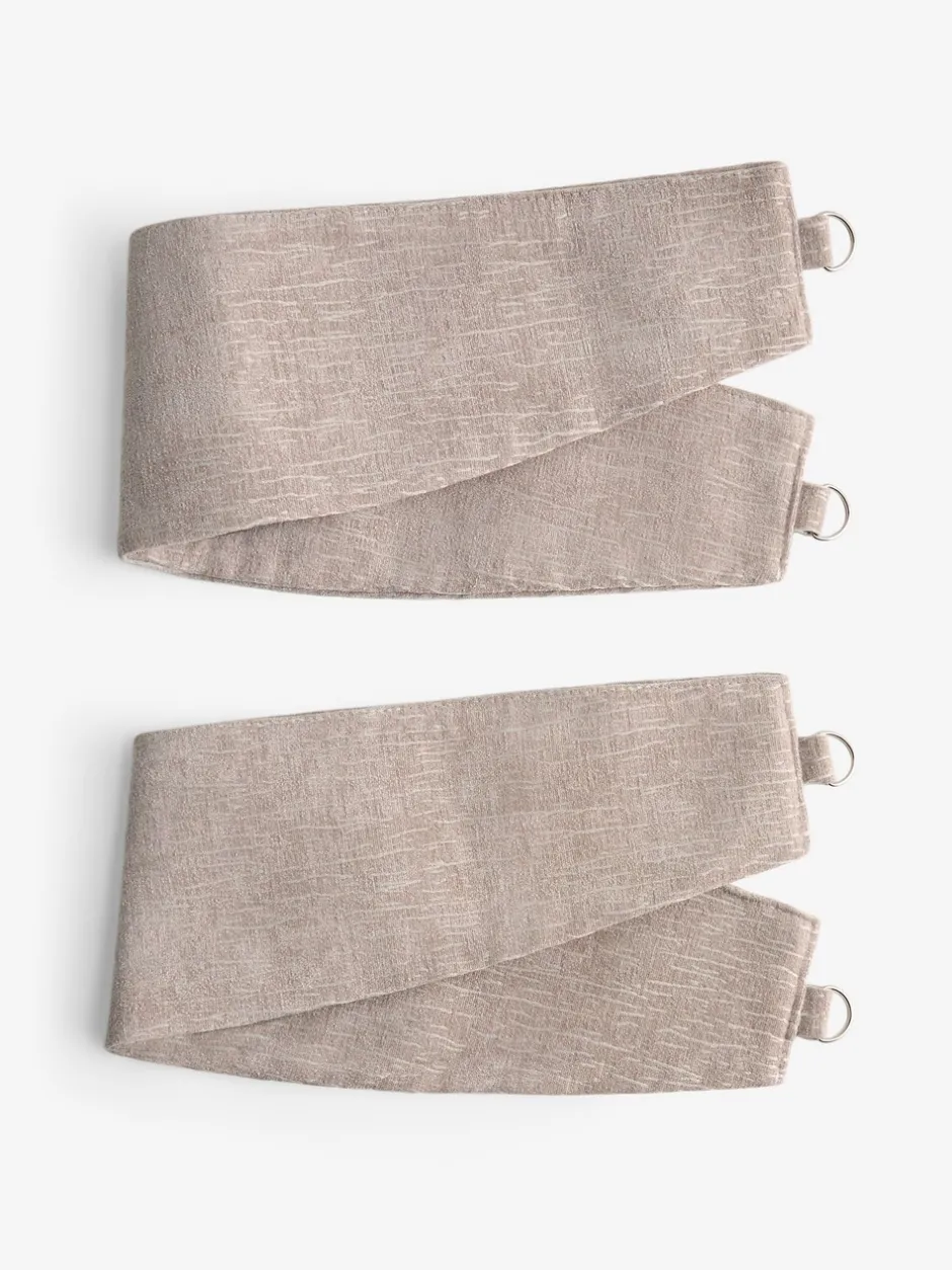 Gordijnroedes En -Accessoires*Next Set of 2 Heavyweight Chenille Curtain Tie Backs Natuurlijk