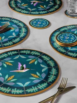 Tafellinnen En Placemats |Tafelgerei*Next Set of 4 Hummingbird Placemats and Coasters