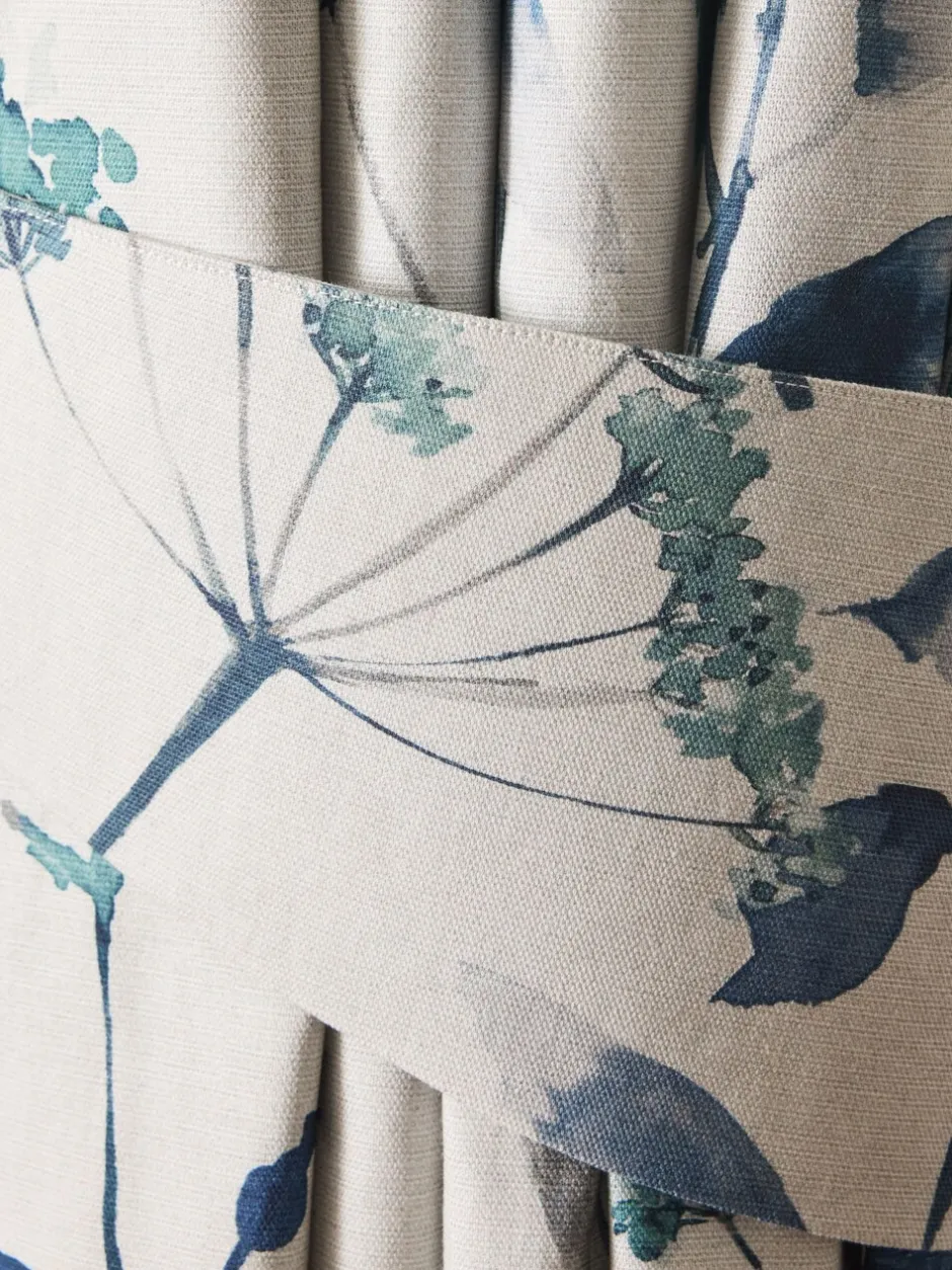Gordijnroedes En -Accessoires*Next Set of 2 Isla Floral Print Curtain Tie Backs Blauw
