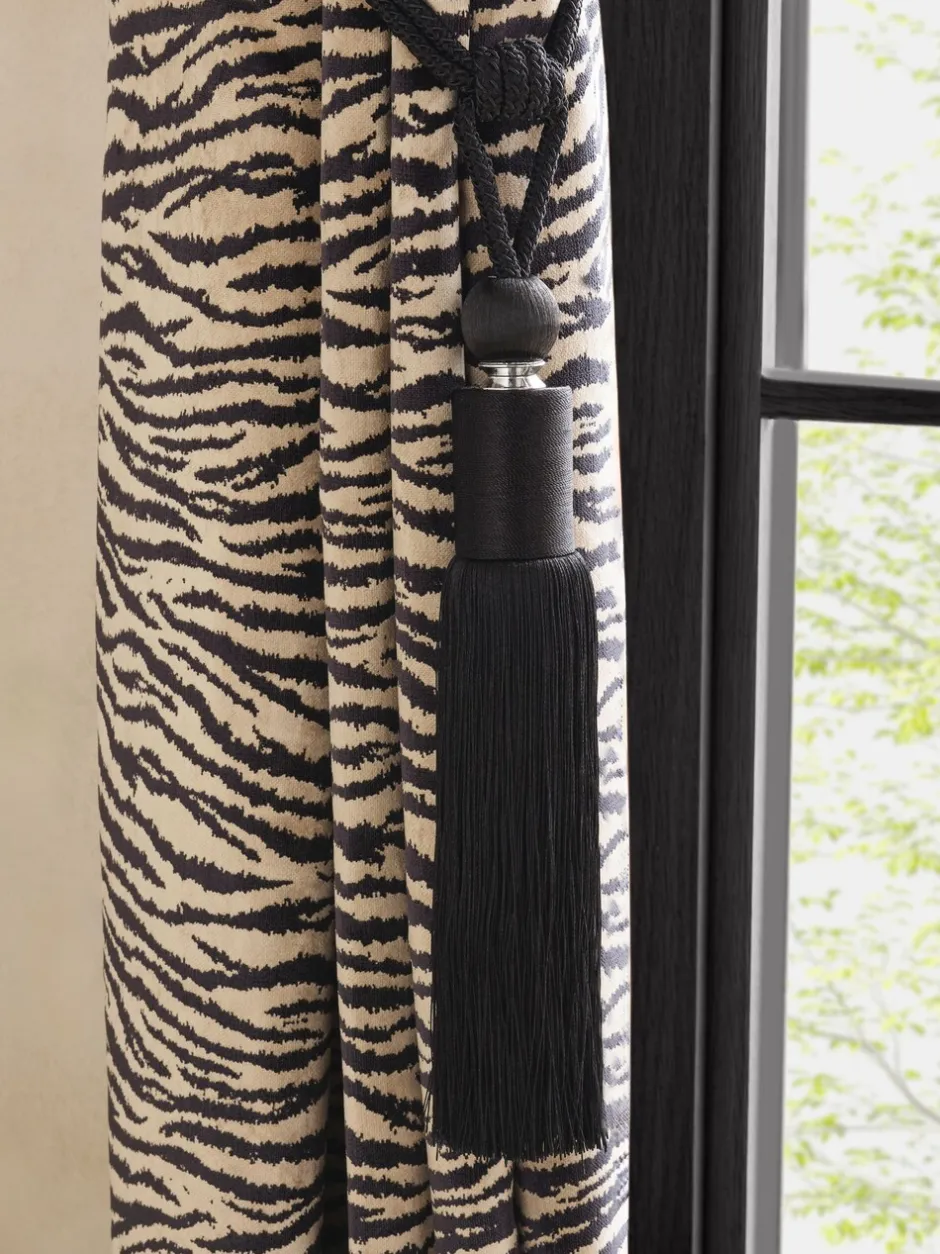 Gordijnroedes En -Accessoires*Next Set of 2 Large Tassel Curtain Tie Backs Zwart