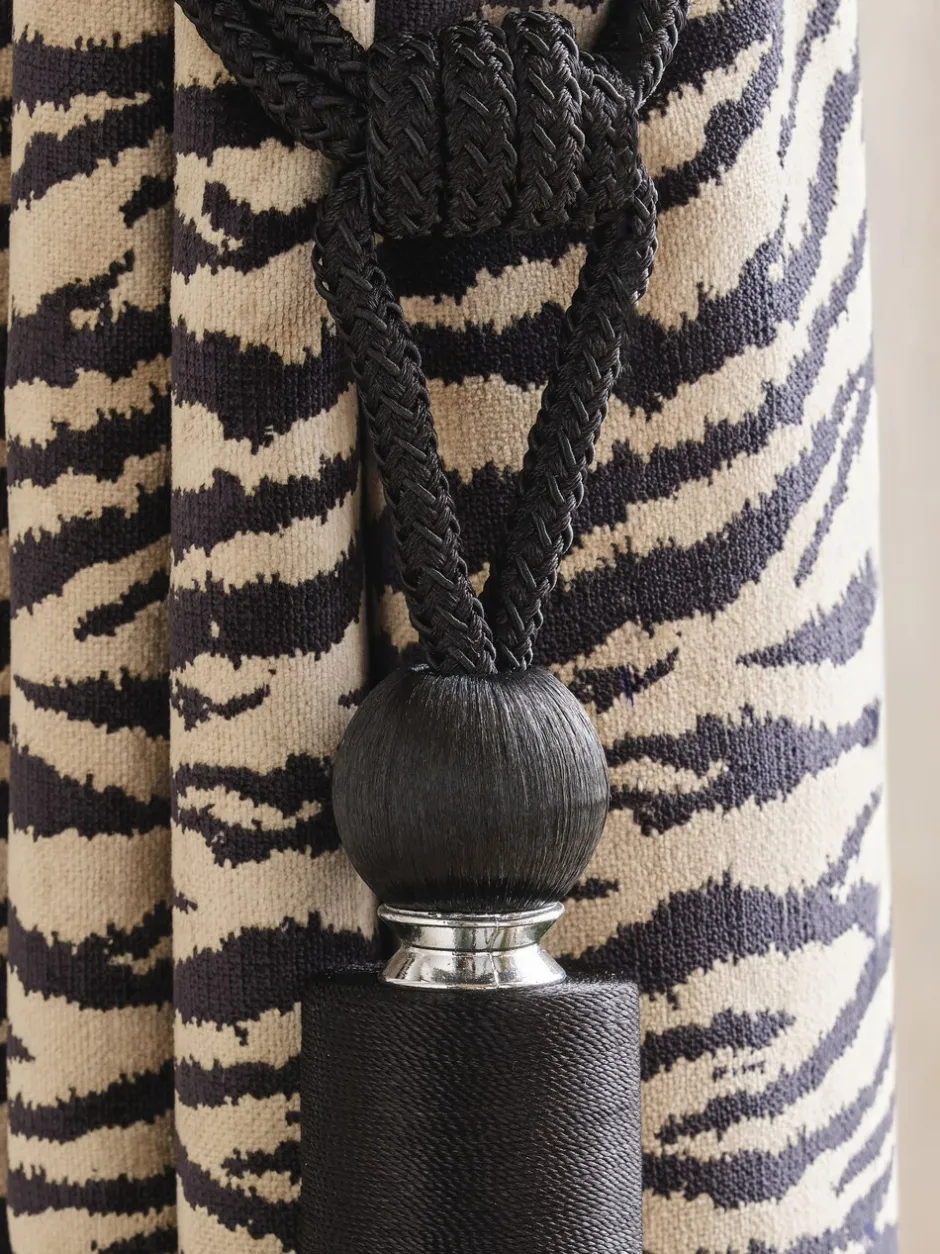 Gordijnroedes En -Accessoires*Next Set of 2 Large Tassel Curtain Tie Backs Zwart