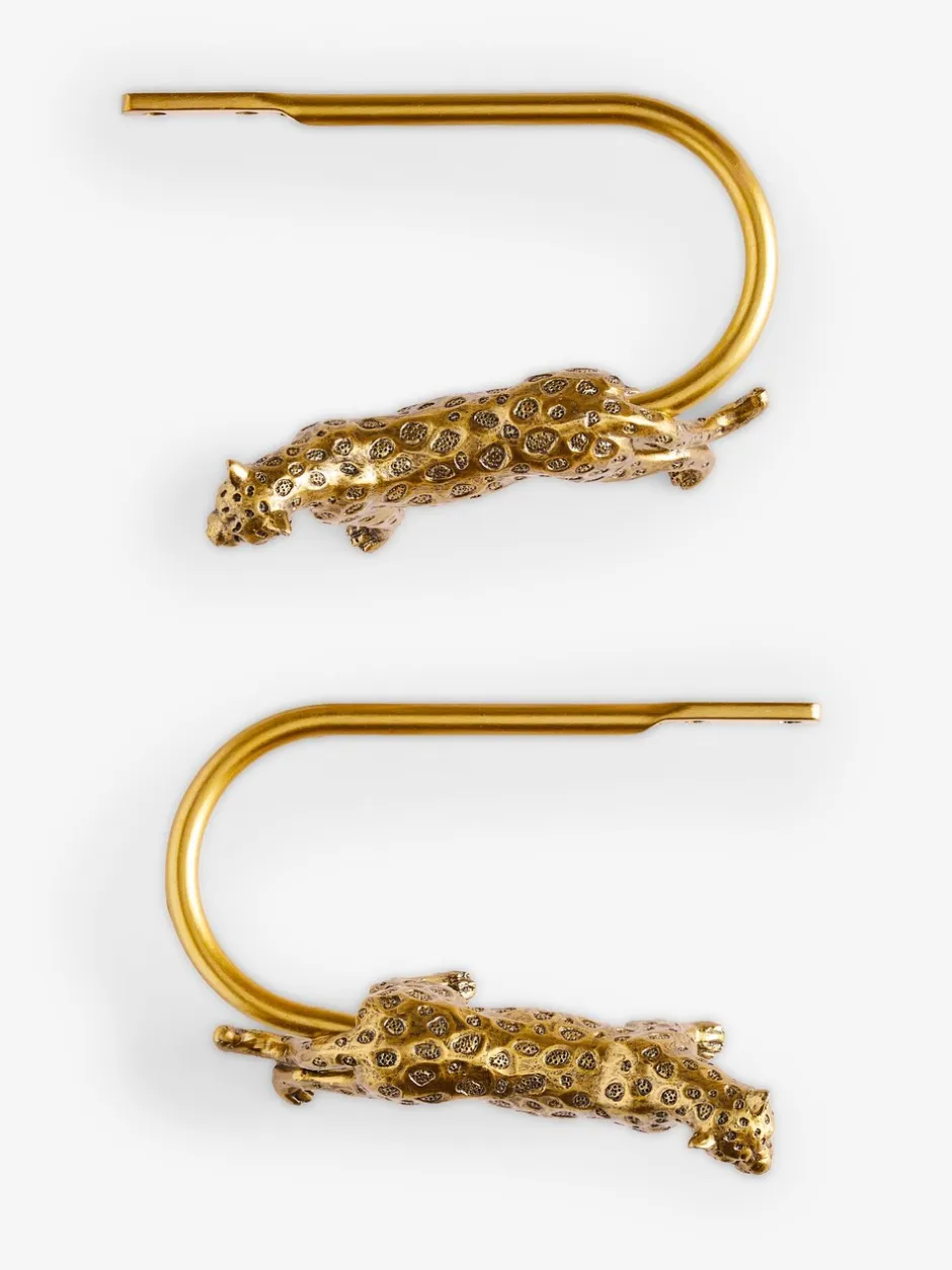 Gordijnroedes En -Accessoires*Next Set of 2 Leopard Print Curtain Holdbacks