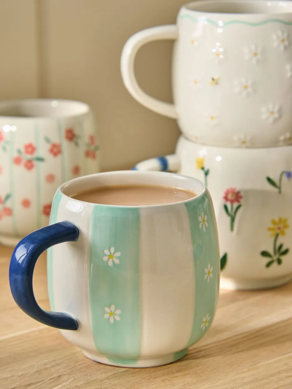 Mokken En Koppen|Tafelgerei|Next Set of 4 Maisie Floral Stacking Mugs