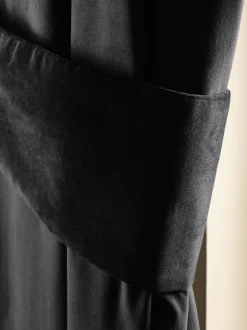 Gordijnroedes En -Accessoires*Next Set of 2 Matte Velvet Curtain Tie Backs Zwart