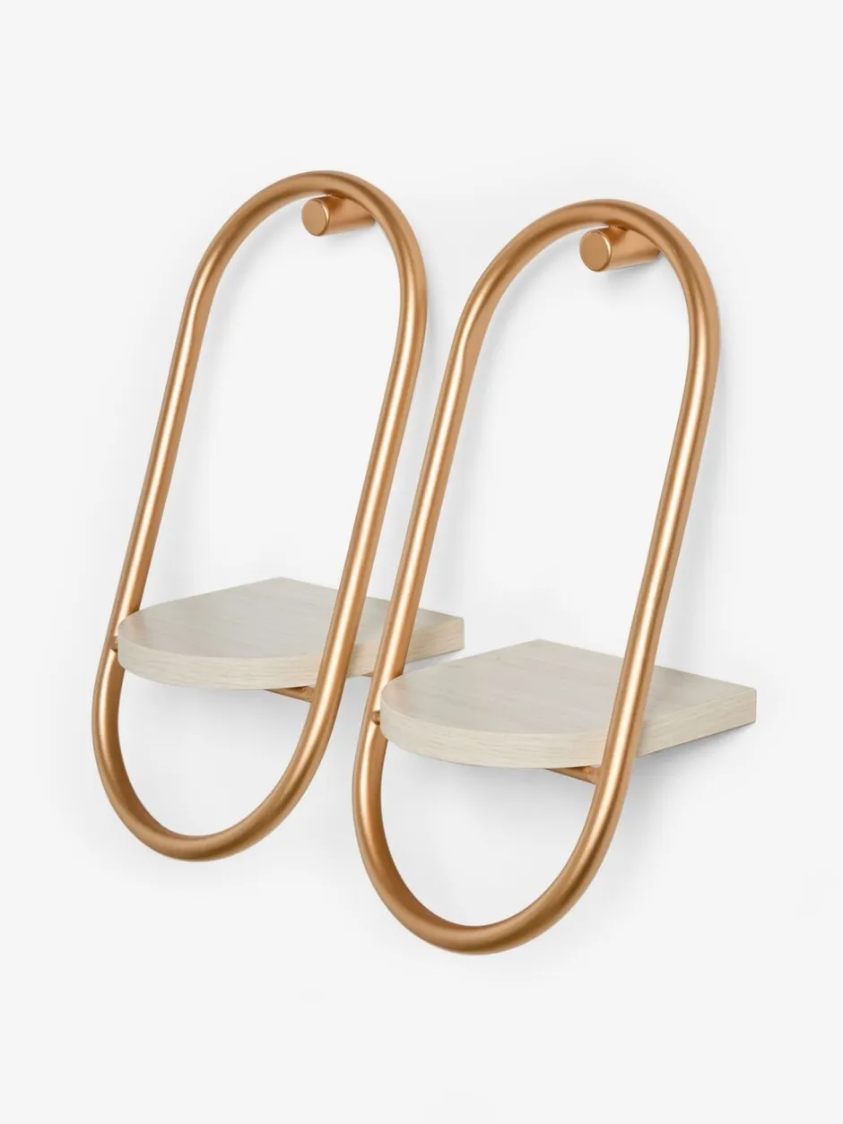 Opslag En Organisatie|Thuiskantoor|Next Set of 2 Mia Wall Shelves