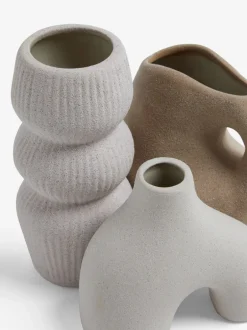 Vazen|Next Set of 3 Mini Scandi Ceramic Vases