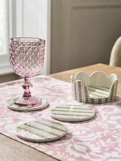 Tafellinnen En Placemats |Next Set of 4 Pattern Ceramic Coasters