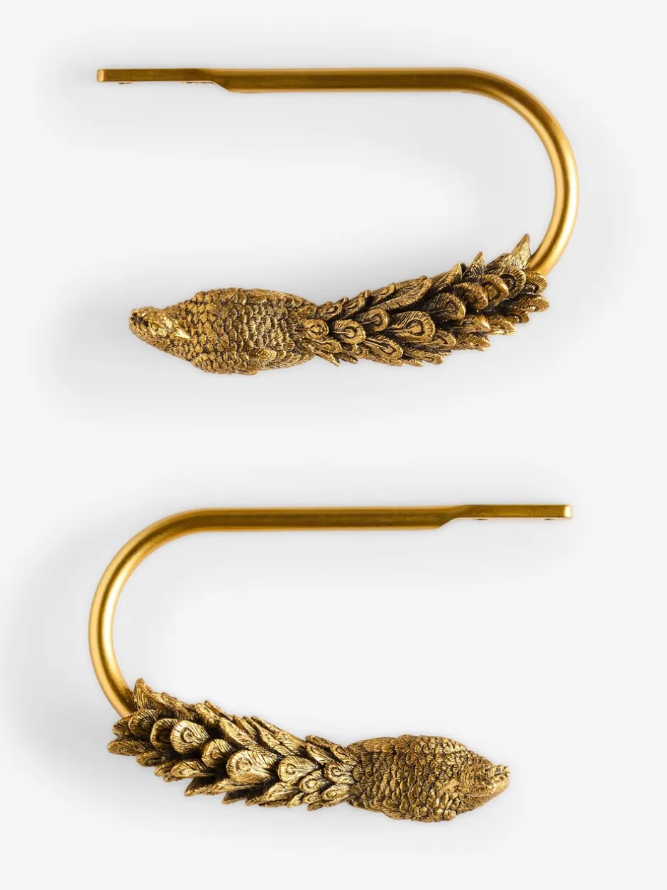 Gordijnroedes En -Accessoires|Next Set of 2 Peacock Curtain Holdbacks