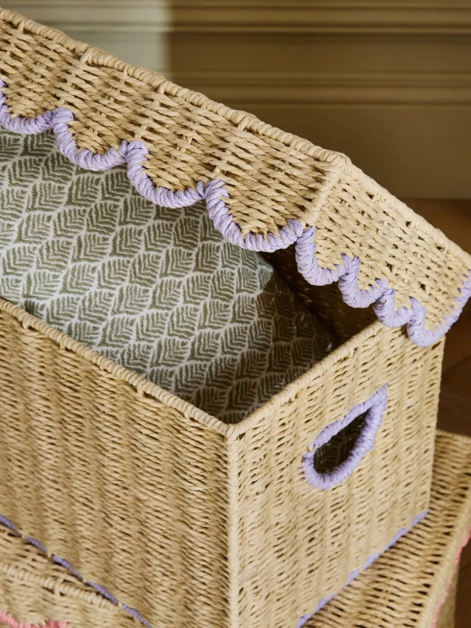Thuiskantoor|Next Set of 3 Scallop Trunk Storage Baskets