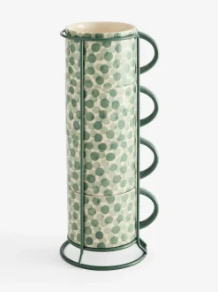 Mokken En Koppen|Next Set of 4 Spot Stacking Mugs