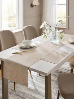 Tafellinnen En Placemats *Next Set van 5 afneembare placemats en lopers Goud
