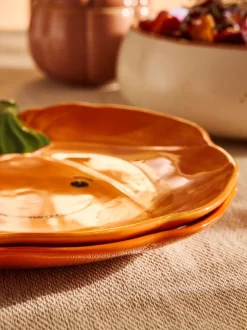Eetservies En Pastaschalen|Next Set van 2 bijgerechtbordjes - Pompoen