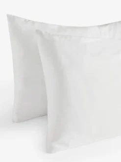 Beddenlakens En Kussenslopen*Next Set van 2 Collection Luxe 1000 draads satijnen kussenslopen Wit