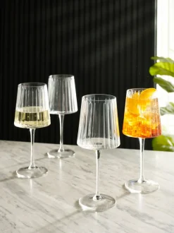 Glas*Next Set van 4 Collins-wijnglazen Wissen