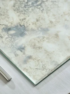 Tafellinnen En Placemats |Next Set van 2 Galaxy Glass placemats Zilver