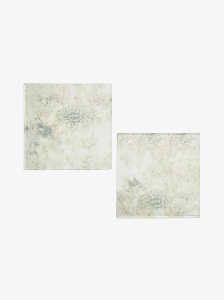 Tafellinnen En Placemats |Next Set van 2 Galaxy Glass placemats Zilver