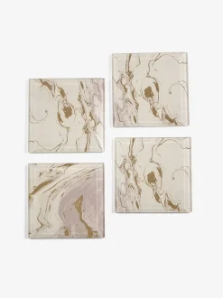 Tafellinnen En Placemats *Next Set van 4 Galaxy onderzetters van glas Natuurlijk