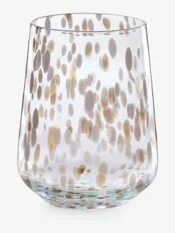 Glas|Next Set van 2 glazen met confettiprint